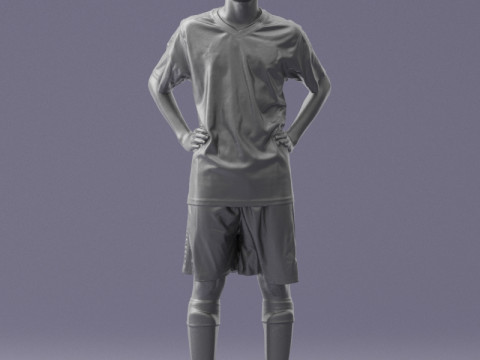 000320 Soccer Team Collection 3dp Modèles 3D en vedette