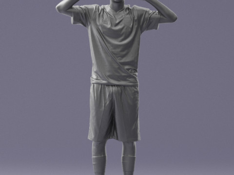 000320 Soccer Team Collection 3dp Modèles 3D en vedette