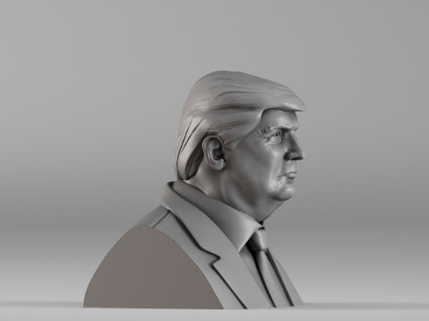 S00056 Реалістичний чоловічий бюст у костюмі 3D Принт Модель