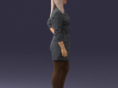 000334 Mujer de negocios elegante 0122 Modelo 3D