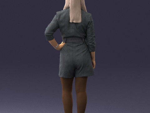 000334 Mujer de negocios elegante 0122 Modelo 3D