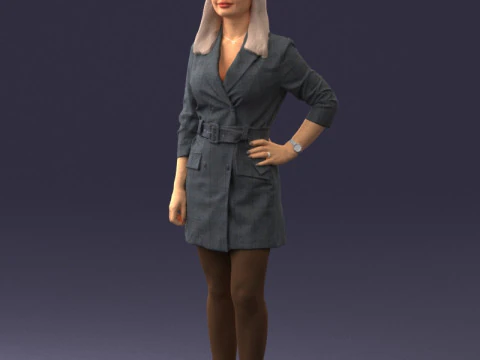 000334 सुरुचिपूर्ण बिजनेस वुमन 0122 3D मॉडल
