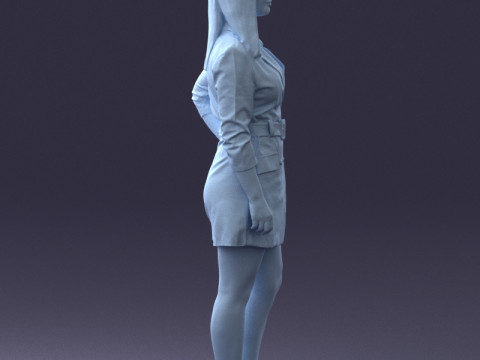 000334 Mujer de negocios elegante 0122 Modelo 3D