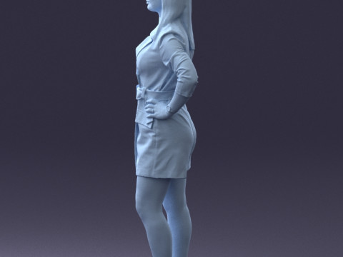 000334 Mujer de negocios elegante 0122 Modelo 3D
