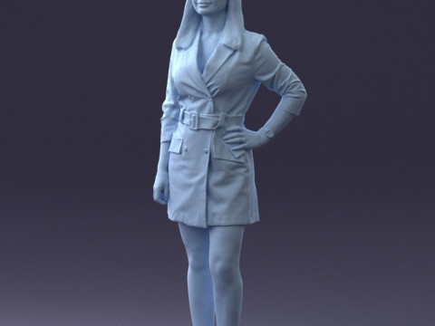 000334 Mujer de negocios elegante 0122 Modelo 3D