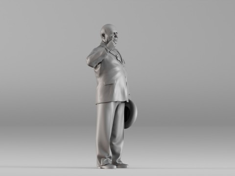 S00026 Nikita Khrushchev 3dp Modèles 3D en vedette