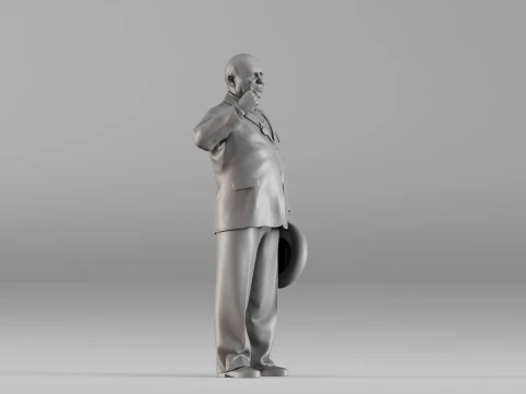 S00026 Nikita Khrushchev 3dp 3D Print Model