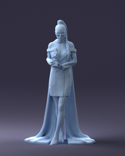 000338 Elegante vrouw met onderscheiding 0218 3dp 3D printmodel .c4d .max .obj .3ds .fbx .stl .blend 