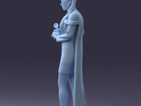 000338 Mujer Elegante Con Premio 0218 3dp Modelo de impresión 3D