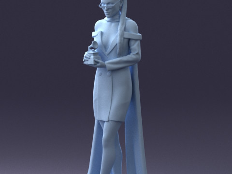 000338 Elegante vrouw met onderscheiding 0218 3dp 3D printmodel