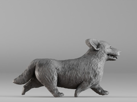 S00098 Corgi Dog 3D Print Model
