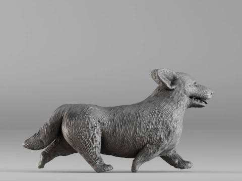 S00098 Corgi Dog 3D Print Model
