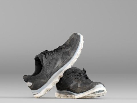 S00049 Eski Spor Ayakkabı 3D Model