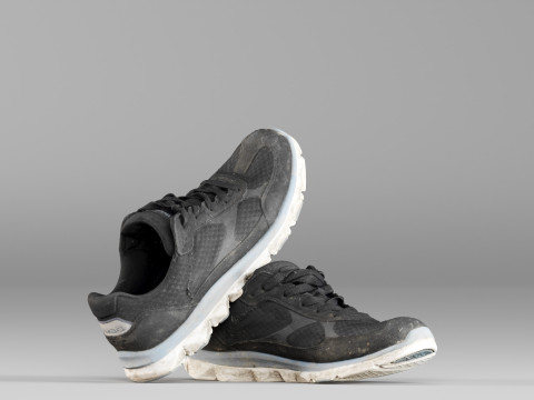 S00049 Sepatu Kets Tua Model 3D