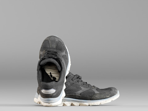 S00049 Sepatu Kets Tua Model 3D