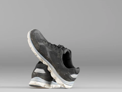 S00049 Old Sneakers 3D Model