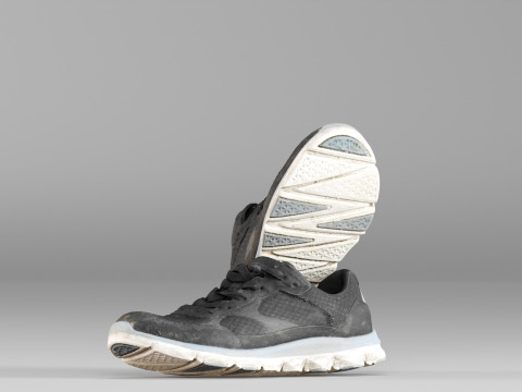 S00049 Sepatu Kets Tua Model 3D