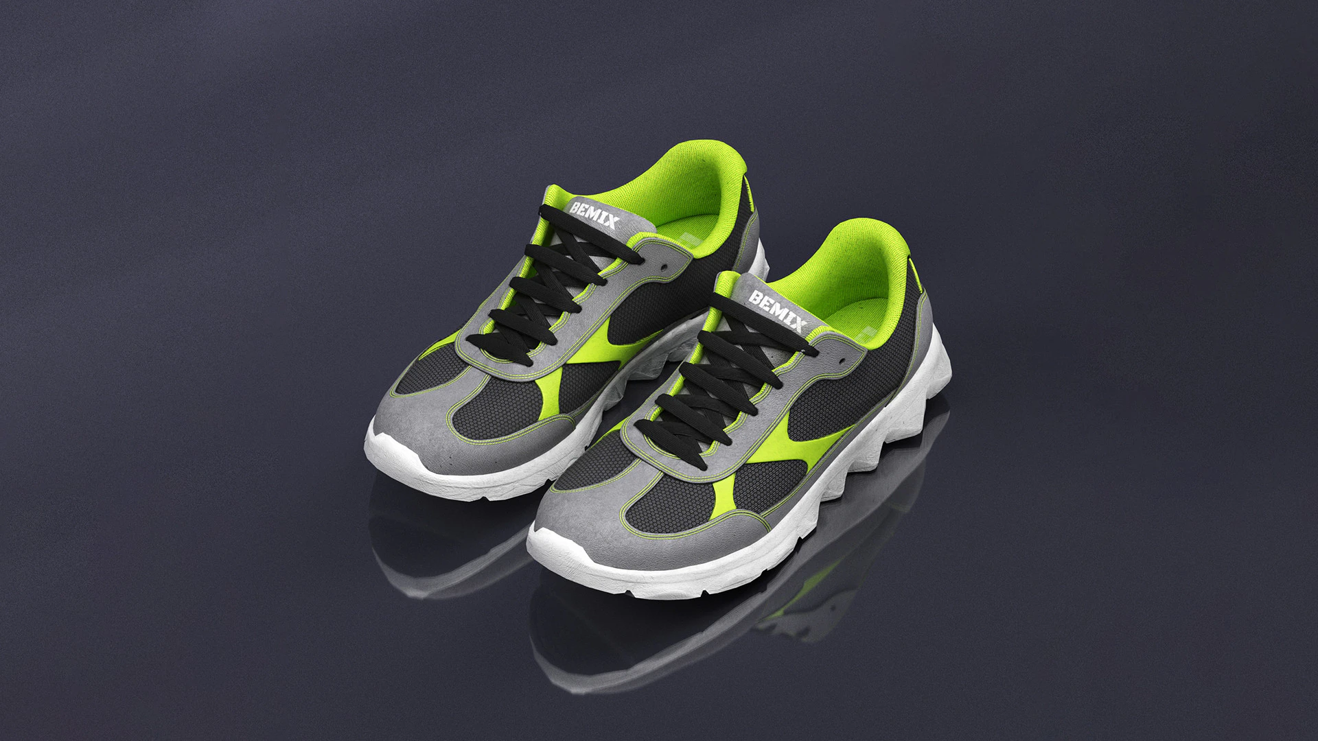 S00052 Sport Sneakers 3D Model .c4d .max .obj .3ds .fbx .stl .blend 
