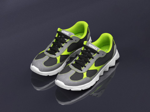 S00052 Sport Sneakers 3D Model
