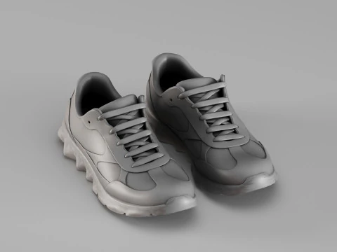 S00052 Sport Sneakers 3D Model
