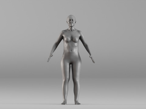 001662 महिला शारीरिक यथार्थवादी शारीरिक स्कैन 3D प्रिंट मॉडल