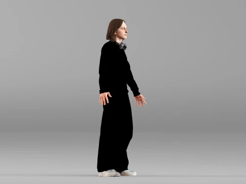 S00101 Male Character in a Neutral T-Pose 3D Model