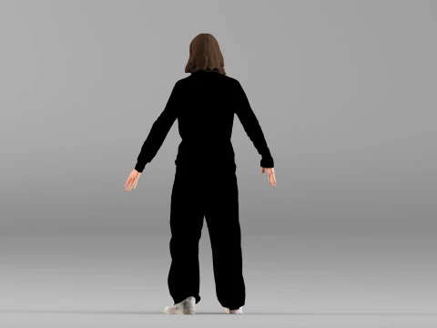 S00101 Male Character in a Neutral T-Pose 3D Model
