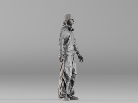 S00101 Personaje masculino en pose de T neutra 3dp Modelo de impresión 3D