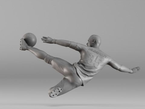 S00027 Gardien légendaire Igor Akinfeev Modèles 3D en vedette