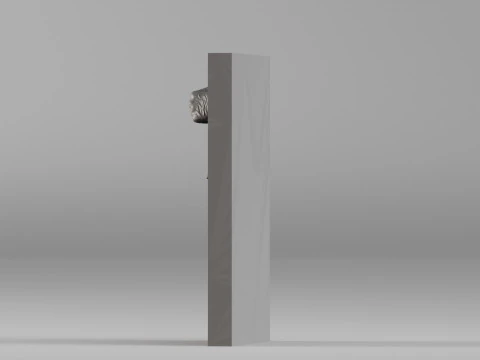 001665 Khachkar Mothers Hands High-Detail Relief for 3D Printing 3D Print Model