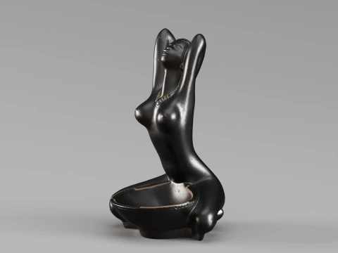 S00061 Художественная женская фигурка Скульптура 3D Модель