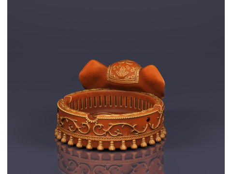 S00053 Aschenbecher in Elefantenform 3D Modell