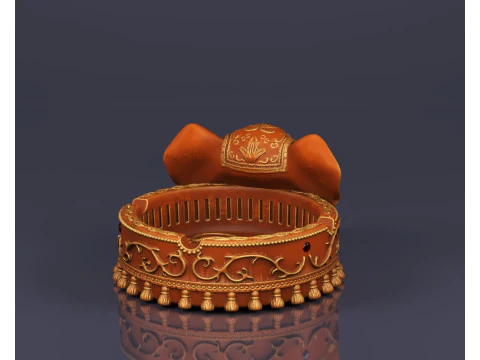 S00053 Elephant-Shaped Ashtray 3D Model