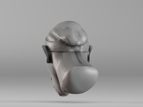 S00068 क्रूर राक्षस सिर 3D प्रिंट मॉडल