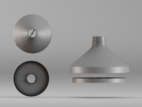 001670 Fireplace Cone Components High-Resolution 3D Scan 3D Print Model