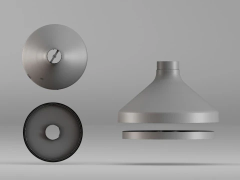 001670 벽난로 콘 부품 고해상도 3D 스캔 3D 프린트 모델