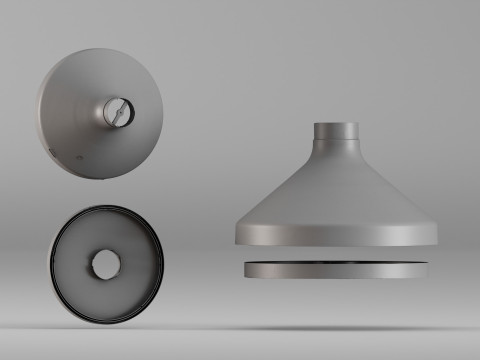 001670 Componentes do cone da lareira Digitalização 3D de alta resolução Modelo de Impressão 3D