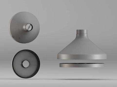 001670 Fireplace Cone Components High-Resolution 3D Scan 3D Print Model