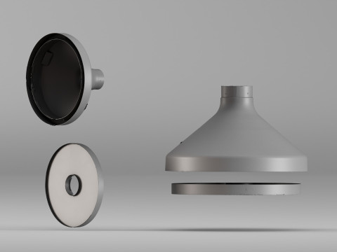 001670 Componentes do cone da lareira Digitalização 3D de alta resolução Modelo de Impressão 3D