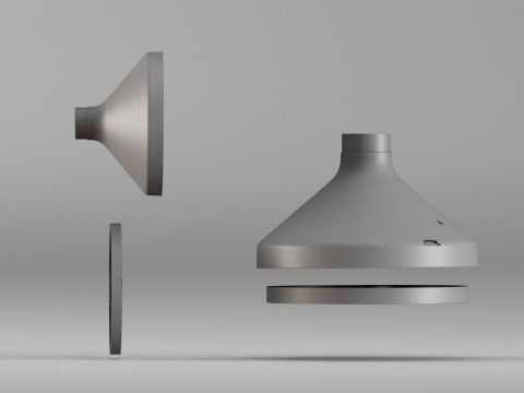 001670 Componentes do cone da lareira Digitalização 3D de alta resolução Modelo de Impressão 3D