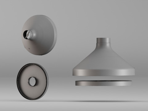 001670 Componentes do cone da lareira Digitalização 3D de alta resolução Modelo de Impressão 3D