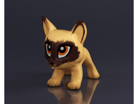 S00067 Stilize Kedi Oyuncak 3D Model