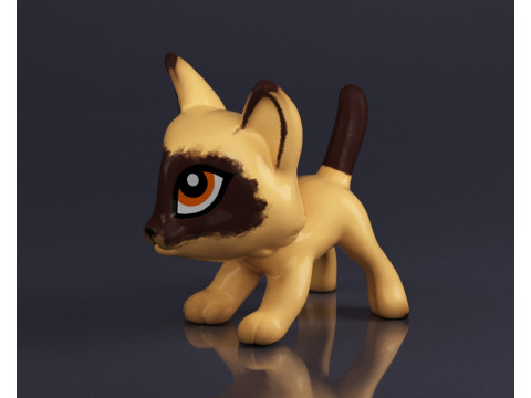 S00067 风格猫玩具 3D 模型