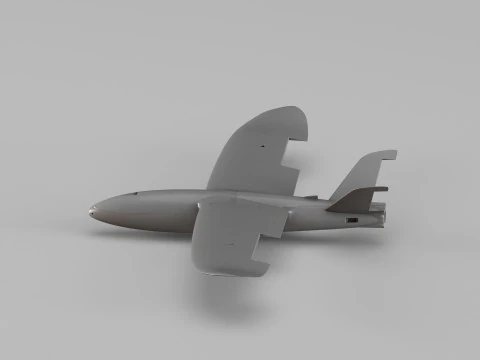 001671 Aircraft Model with Mold Set 3D Print Model