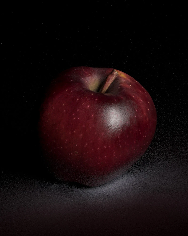 S00035 Realistic Red Apple Model 3D Model .c4d .max .obj .3ds .fbx .stl .blend 