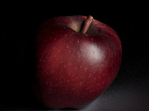 Modelo realista de maçã vermelha S00035 Modelo 3D