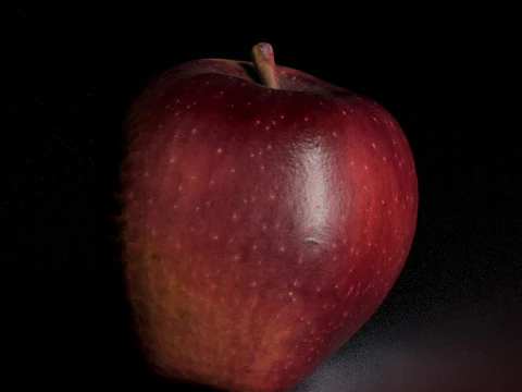 S00035 Realistic Red Apple Model 3D Model