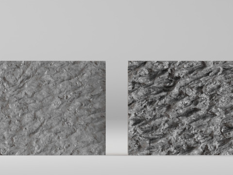 001672 ドバイ ストーン ウォール 3Dプリントモデル