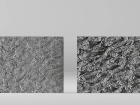 001672 Dubai Stone Wall 3D Print Model