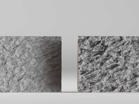 001672 ドバイ ストーン ウォール 3Dプリントモデル